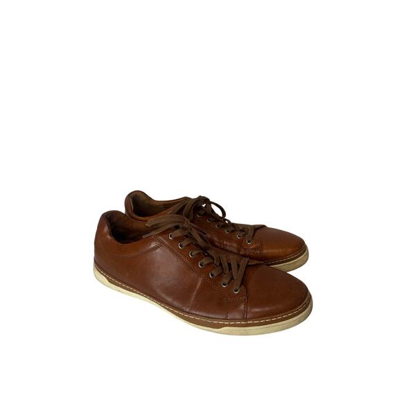 Allen Edmonds Porter City Sneakers Mens Sz 10.5E Brown Leather Shoes - Picture 1 of 8